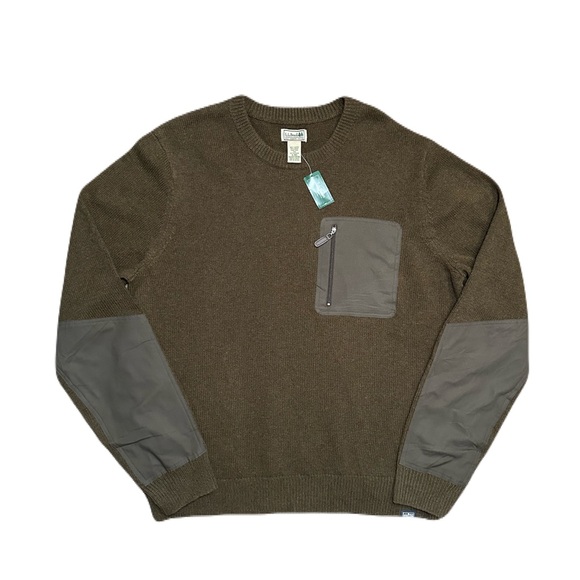 L.L. Bean Other - LL Bean Maine Guide Merino Lambswool Knit Sweater Mens XL Vintage Green NWT